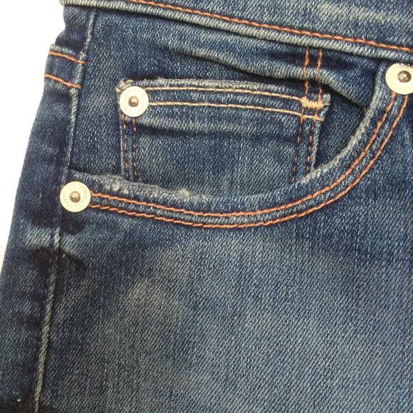 Seven 7 For All Mankind Womens Straight Leg Jeans 24 x 32 Low Rise Stretch NWT - Picture 5 of 12